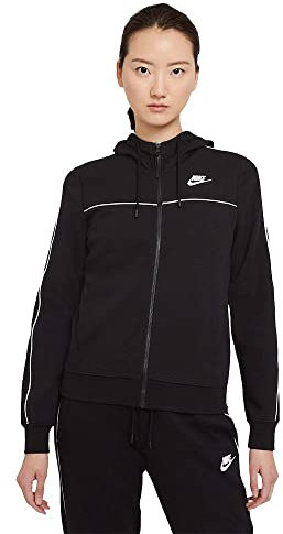 Nike Femme W Nsw Fz Hoodie Mlnm Flc Veste, Noir/Blanc, M EU
