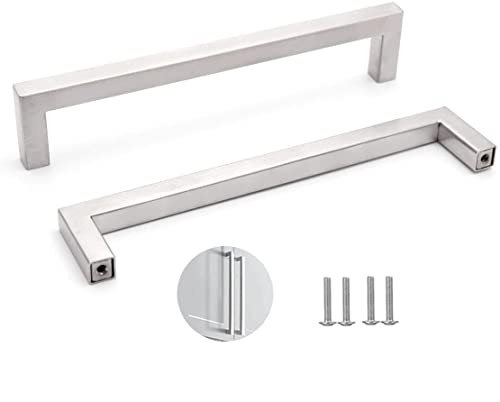 SYDARSYN 2 Pack Poignées Meuble Cuisine Inox Poignées Placard Cuisine en Acier Inoxydable Entraxe 288mm