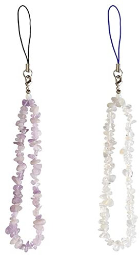 SIOPPKIK Paquete de 2 cordones para teléfono móvil, cadena de teléfono móvil antipérdida con cuentas bohemias para mujer, pulsera, correa de muñeca