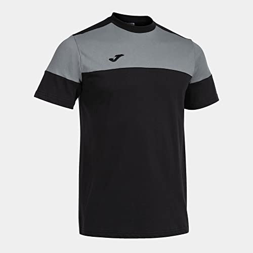Joma Kurzarmshirt Mann Crew V schwarz grau
