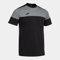 Joma Kurzarmshirt Mann Crew V schwarz grau