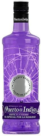 Puerto de Indias – Edicion Especial Dia de la Mujer – The Breaking Bottle – Ginebra Exotica Premium – Exotic Premium Gin – 70 cl – 37.5º