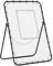 HOMCOM Fußball Rebounder, Klappbarer Fußballtor, Kickback Rückprallwand mit 4 Verstellbaren Stufen, Metallrahmen für Kinder, Erwachsene 123 x 73 x 178,5 cm, Schwarz