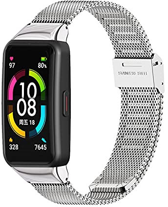 BANDKIT Milan - Correa de repuesto para Huawei Honor Band 6, For Huawei Band 6, Agate