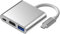 Adattatore da USB C a HDMI, adattatore multiporta da tipo C a HDMI HUB, USB 3.0 tipo C USB C 4K HDMI AV digitale multiporta adattatore per MacBook Pro Samsung Huawei