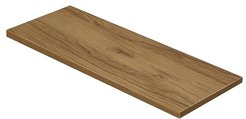 BAIKAL Encimera de Madera para Baño, en Melamina 16mm. Tablero para Mesa. Varios Acabados y Medidas. Combinable con cualquier Mueble Modular BAIKAL. Encimera de Madera 3,2cm 120 cm Roble Vinda