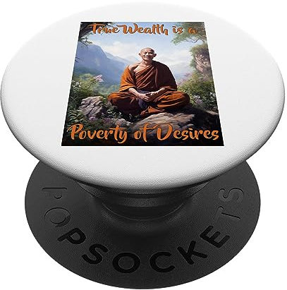 Wahrer Reichtum ist eine Armut der Begierden (Berge) PopSockets mit austauschbarem PopGrip
