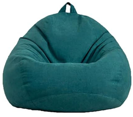 Große, kleine, Faule Sitzsäcke für Sofas, Überzug für Stühle ohne Füllung, Leinenstoff, Liegesitz, Sitzsack, Pouf, Puff, Couch, Tatami, Wohnzimmer