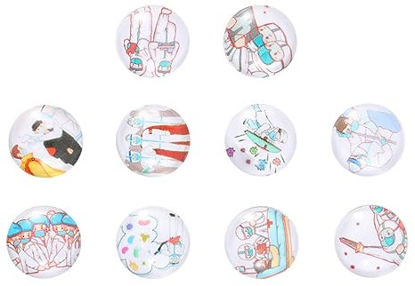 Toddmomy 10stücke Glasaufkleber Arzt Und Krankenschwester Muster Diy Schmuckmaterial Glas Decals Bunte Für Uhren Bilder Vasen Diy Zubehör Bedarf