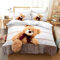 TaRvit Bettwäsche 140x200 Muppet-BäR Bettwäsche 140x200 Zeichentrickfilm 2 teilig Set, Mikrofaser Bettwäsche Set und 1 Kissenbezug 80x80, Weiche Atmungsaktive Bettwäsche-Sets mit Reißverschluss