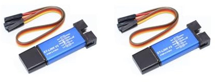 TECNOULAB 2 Einheiten St-Link Programmierung V2 Metall Mini Shell STM8 Emulator STM32 Downloader