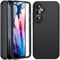 Hülle für Samsung Galaxy A55 5G, Handyhülle Samsung A55 5G, 360 Grad Rundumschutz Stoßfest Silikon Roubst Bumper Case Outdoor Cover Mit Integriertem Displayschutz Schutzhülle für Samsung A55,Schwarz