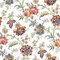 VaryPaper Self Adhesive Retro Floral Wallpaper 44.5cmx200cm Removable Flower Contact Paper Sticky Back Plastic Roll Lining Paper for Wall Paisley Patterned Wallpaper for Bedroom Hallway Furniture Wrap