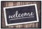 ASTRA Hochwertige Brush Fußmatte Haustür - Welcome Schild 50 x 70 cm - rutschfeste Schmutzfangmatte wetterfest - außen Fussmatte innen - Waschbare Türmatte