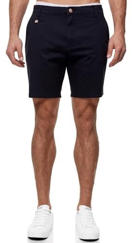 Indicode Herren INSylvester Chino Shorts aus 98% Baumwolle mit 4 Taschen | Klassische Sommershorts für warme Tage mit bequemer Passform, Bermudas, kurze Hose, Herrenshorts, Sommerhose für Männer