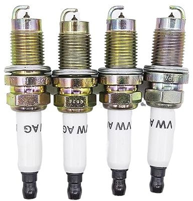 4 Stück 101905626 Platin-Zündkerze kompatibel mit Audi A1 A3 kompatibel mit VW Passat kompatibel mit Golf kompatibel mit Seat kompatibel mit Skoda Polo Octavia Altra Leon Ibiza Fabia PZFR6R 575 Spark