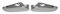 Spiegelkappen Spiegelabdeckung kompatibel mit Opel Astra H 2004-2009 Chrom ABS Silber 2tlg