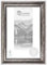 CLAMARO 'RIGA' Bilderrahmen Antik 35x45 Massivholz | Silber Antik | 68 mm breite Shabby Chic Vintage Barock Leiste | Holzrahmen inkl. Acrylglas, Rückwand, Metall Aufhänger