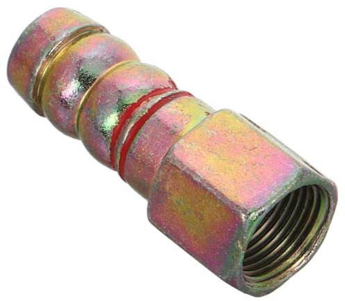 NULYLU Gas Stove Adapter 4-female Threaded Connector Joint for Cooker Gas Pipe Fitting Metal Pipeline Coupling Extender Union Valve Connector for Propane Appliances