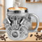 Jadyon Tasse en acier inoxydable avec moteurs V8, Mug, Mug Isotherme Cafe, Tasse de Café en Moteur de Voiture, Creative 3D Car Moteur Design Café Masse Pour Amateurs De Voiture Et Ventilateur Voiture