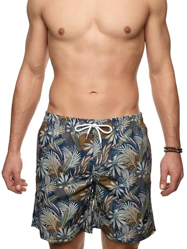 Indicode Herren INSandrino Badehose Badeshorts mit superweicher Innenhose | Sportliche Schwimmshorts mit softer Innenhose für Strand und Urlaub, Beachshorts, Boardshorts, Badebekleidung für Männer