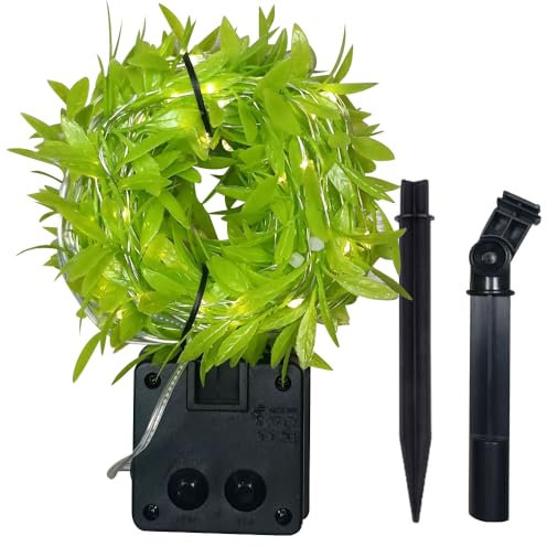 Weihnachtsdeko innen, 12m lichterkette innen, LED Lichterkette Efeu Künstlich Mit 100 LED, Weihnachtsbeleuchtung Solar, für Hängend Pflanzen, Zimmer, Wand, Weihnachtsdekoration