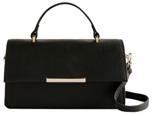 Ted Baker Damen Bar Detail Elongated Top Handle Bag Tasche, Schwarz
