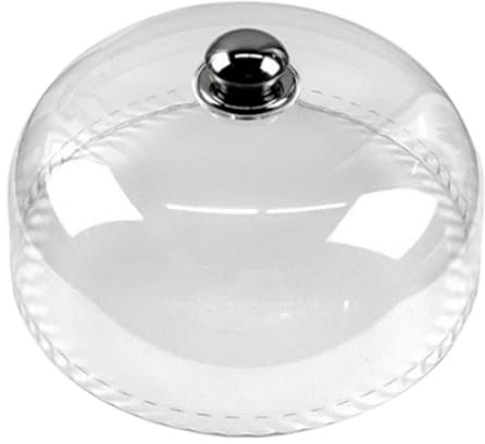FLCPJGV Lebensmittelhaube Kuchenglocke Servierhaube Abdeckhaube mit Aus Stabilem Pp Zum Frischhalten von Torten Muffins für Picknick Party Buffet Wohnk, Dia 26 cm