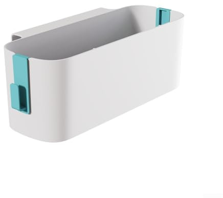 Nachttisch-Aufbewahrungsbox für Schlafsaal, Etagenbett oder Kinderwagen – Hängeregal mit 5 kg Kapazität, 33 cm L x 11,4 cm B x 11,9 cm H, PP-Kunststoff, Weiß (grün)
