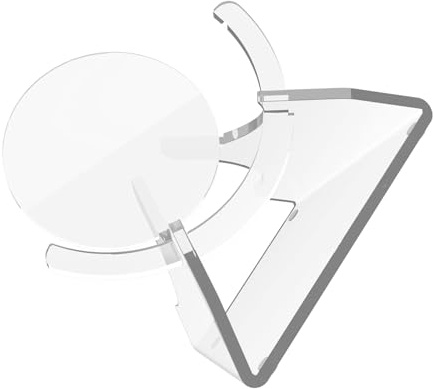 Shurhome Acryl Tischständer für Nest Lautsprecher mit Rutschfester Basis und Kabelmanagement für rutschfeste Halterung, kippsicher für Schreibtisch Organizer, für rutschfeste Halterung, kippsicher