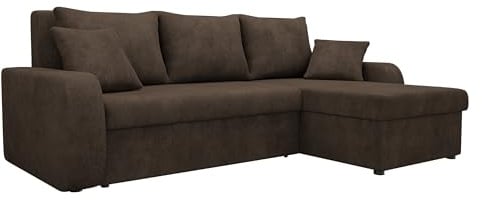 Mirjan24 Ecksofa Kristofer Lux, Eckcouch Couch! mit Schlaffunktion, Zwei Bettkasten, Farbauswahl, Wohnlandschaft! Bettfunktion! Design L-Form Sofa! Seite Universal! (Lumo 40)