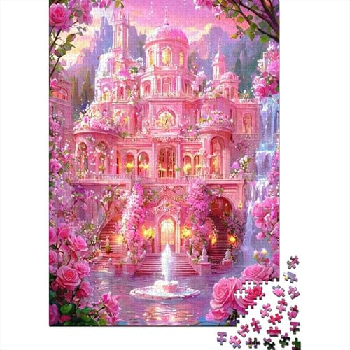 Castle Fountain Roses 1000 Pieces Jigsaw Puzzle for Adults Relaxing