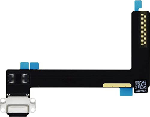GENIE FORCE Premium Ladebuchse USB Netz Buchse Flex Kabel für iPad Air 2 (SCHWARZ) - Charger Dock Connector Charging Port Flex Cable SCHWARZ