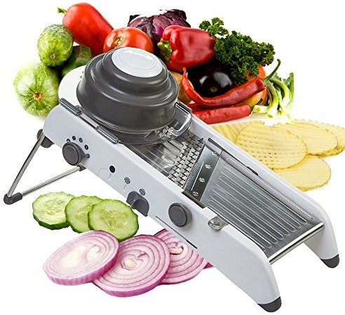Mandoline Slicer Manual Stainless Steel Blade Adjustable Vegetable Onion Potato Slicer Food Kitchen Tools by Vinipiak