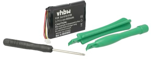 vhbw Akku kompatibel mit Apple iPod M9244LL/A, M9245LL, M9244LLA, M9245LLA, M9245LL/A MP3-Player Musik Player (850 mAh, 3,7 V, Li-Polymer)
