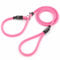 Bunty Rope Slip Lead for Dogs, Large | Anti Pull Dog Lead, One-Size-Fits-All, Durable Woven Nylon, Ideal for All Dogs - No Pull Training Aid, No Collar Needed - 120cm, Pink