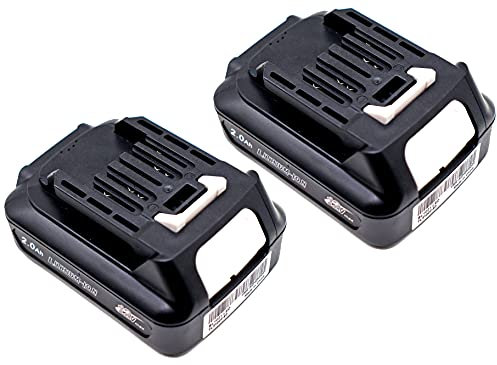 2 X BL1021B 2.0A Replace For Battery 12V BL1015 BL1016 BL1020B CXT, Compatible with DC10WD DC10WC DF031D DF0331D TD110D JR103D JR105D HSS01D HP332DZ MP100D DCM501