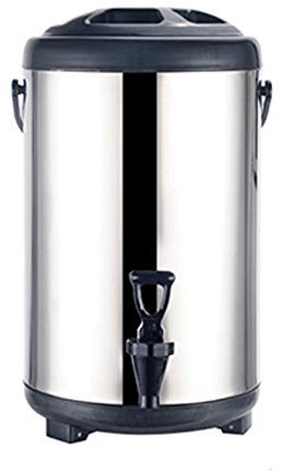 10L Frascos Térmicos para Bebida, Dispensador de Bebidas con Grifo de Acero Inoxidable, Hervidor Bebidas Calientes Calentador Bebidas Fria y Caliente, Barril Garrafa Termica para Café y Té
