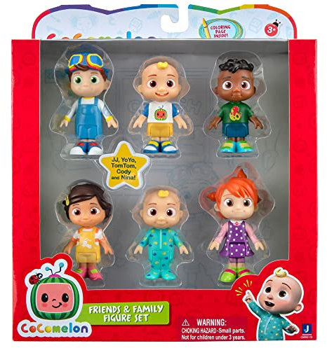 CoComelon WT0170 JJ, Yoyo, Tom, Cody y Nina Spielzeug, bunt