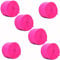 ANCLLO 6 Rollen 4,5 cm x 25 m Krepppapier Party Luftschlangen Hintergrund hängende Dekorationen für Geburtstagsparty, Hochzeit und Festival-Dekorationen (Rosenrot)