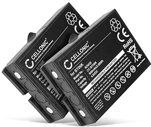 CELLONIC, Battery remote controllers compatible with Ikusi TM70, ATEX transmitters, RAD-TF transmitters (600mAh, 4.8V) 2x