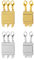 KISSPAT 4 pezzi Chiusura Collane Multiple, Chiusura Magnetica per Catena, Chiusura Multipla per Collane e Catene Impilabili, Fermagli per Collana a Strati per Gioielli
