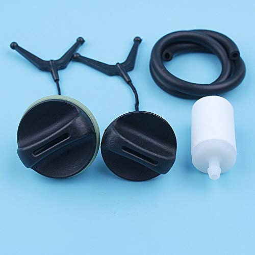 Luxuypon Gas-Tankdeckel-Linienfilter-Kit für Jonsered CS 2147 2149 2141 2145 2150 2152 2153 Kettensägen-Ersatzteile