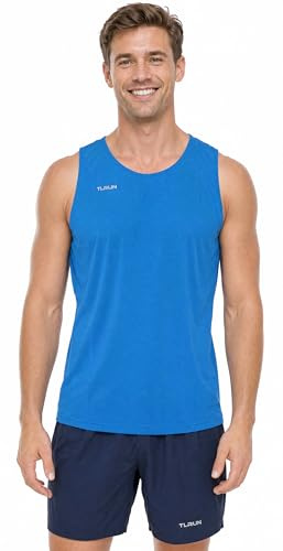 TLRUN Men’s Lightweight Running Vest Quick Dry Marathon Tank | Ultra-lightweight running vest with breathable quick-dry fabric for training, racing and marathon performance.