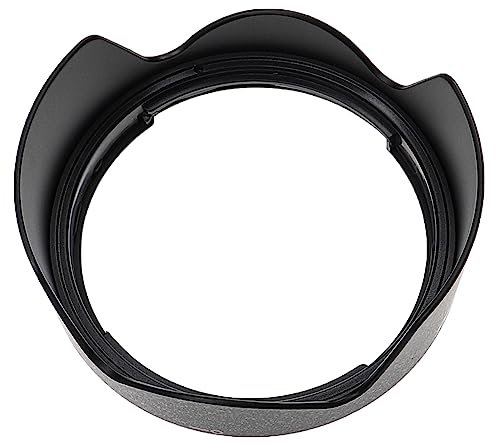 vhbw Gegenlichtblende kompatibel mit Canon RF 24-240mm f/4-6.3 is USM, Matt-Schwarz, Kunststoff, tulpenförmig