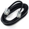 DRUT 2m, RJ11 to RJ11 Telephone Landline Cable ADSL (6P4C) Flat Lead High Speed BT Internet Broadband Male to Male Router, Modem, Phone Extension Wire (6.5ft, Black)