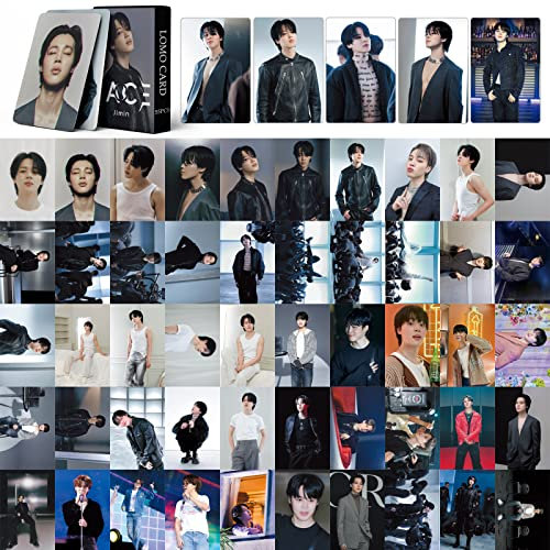 55 Stück Bangtan Boys JIMIN Face Photo Card Bts Lomo Cards Bangtan Boys JIMIN Like Crazy Album Lomo Karten Bangtan Boys Merch Box Cards Geschenk-Set für Army Fans (JIMIN Like Crazy)