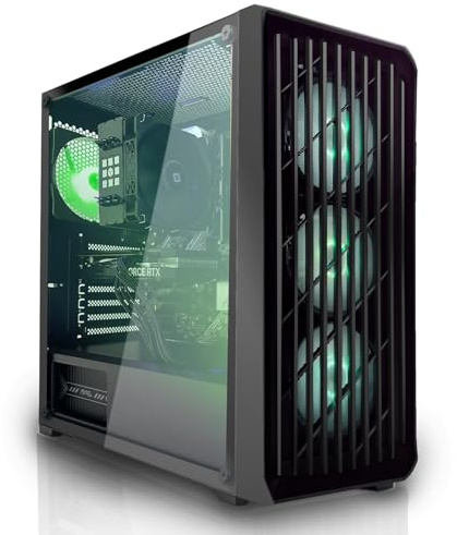 SYSTEMTREFF Gaming PC Intel Core i5-13600KF 6x5.1GHz | AMD Radeon RX 7600 8GB DX12 | 1TB M.2 NVMe | 16GB DDR4 RAM | Windows 11 | WLAN Desktop Computer Rechner für Gamer, Zocker & Streamer
