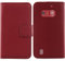 Tnviud Premium Genuine Real Flip Folder Folio Leather TPU Silicona Case For Doro 1880/1881 2.4 Book Wallet Business Phone Protection Protector Cover Skin Pouch Etui (Dark Red)