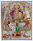 Rastogi Handicraft Best Of Indian Nachdruck Hindu-Gott Poster/Bild mit ungerahmt (Saraswati-Ji-White-BG-28,9 x 22,9 cm)